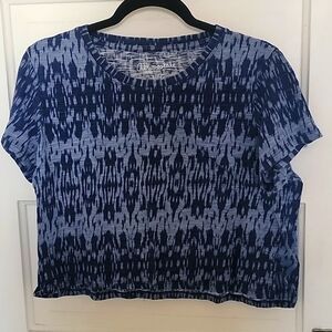 Blue crop top
